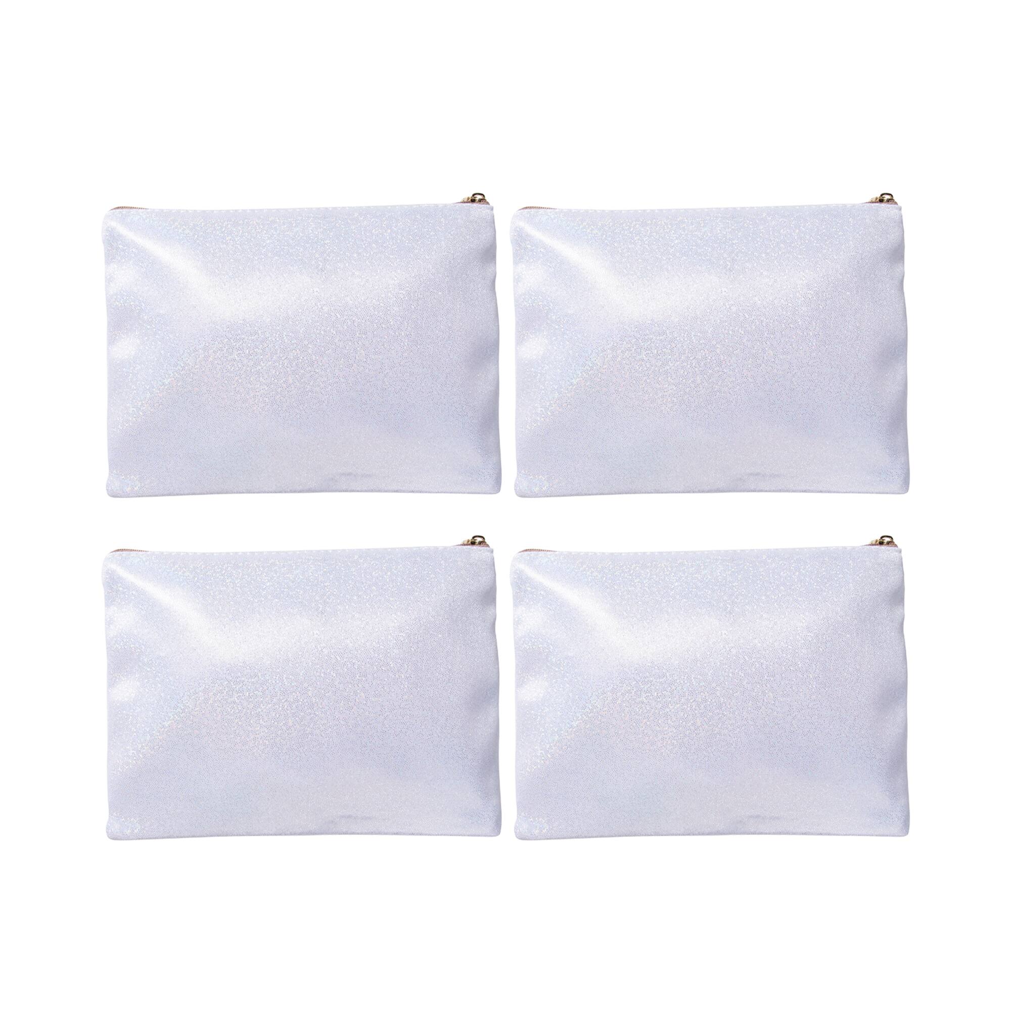 Craft Express Sublimation Glitter Makeup Cases, 4ct.